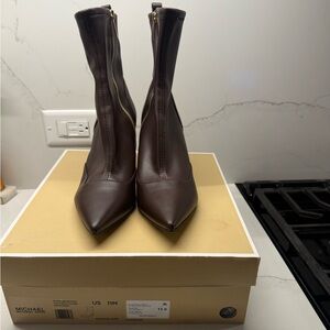 Michael Kors Dark Brown Heeled Boots